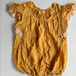 Yellow Ruffled Women’s Top